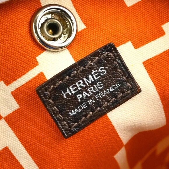 Hermes Beige Toile H Buffalo Garden Party 36 PM Tote Bag - Picture 7 of 7